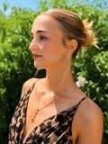 Collier chêne doré cercle ￼