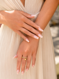 Bague motif clous